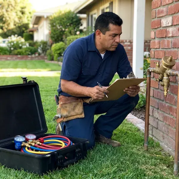 Local backflow preventer installation by FGV Plumbing, Springfield, MO