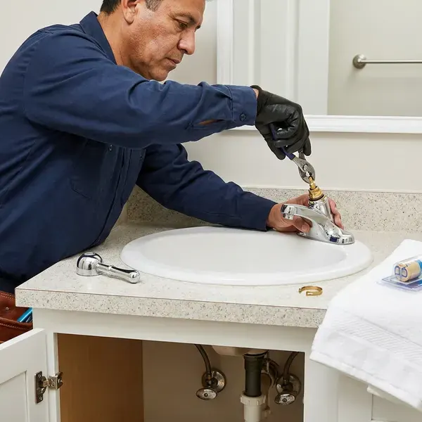 FGV Plumbing technician providing faucet repair in Kansas City, MO