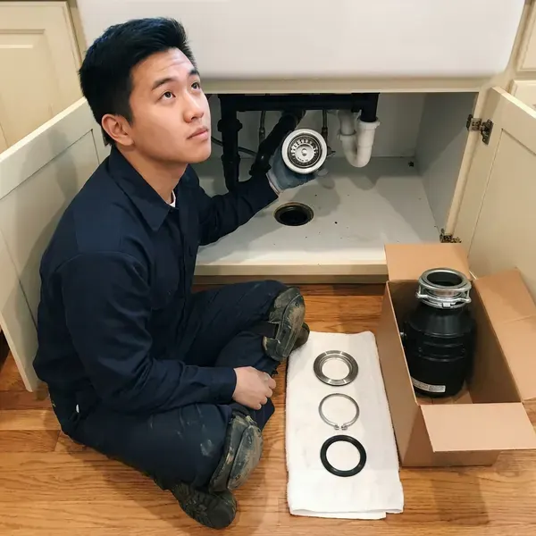 Local insinkerator installation by FGV Plumbing, Springfield, MO