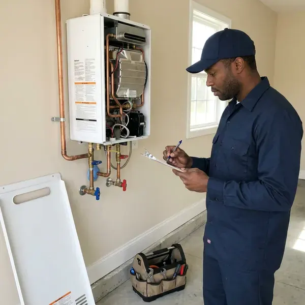 Local tankless water heater repair by FGV Plumbing, Independence, MO